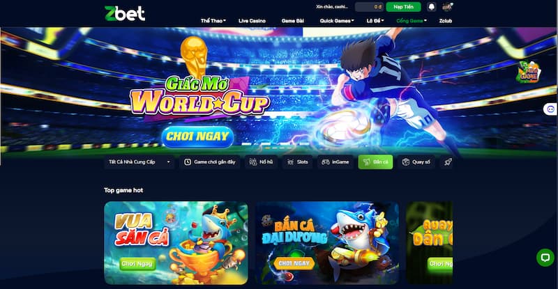 Giới thiệu bắn cá online Zbet