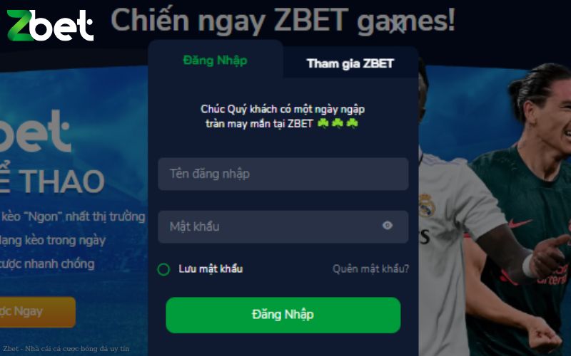 Các bước đăng nhập Zbet chi tiết